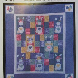 Carole Taylor Designers Ltd Piecing Applique Pattern "Quilted Bunny Wall Hanging